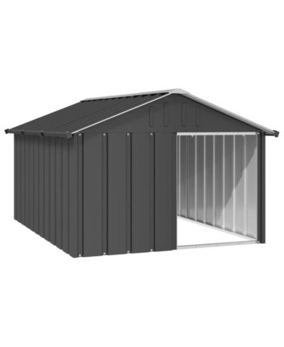 Dog House Anthracite Galvanized Steel Large Durable Dog House