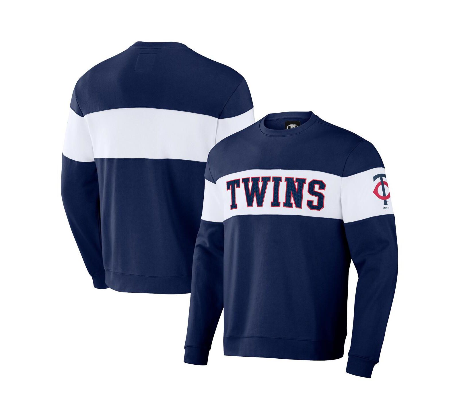 Мужское худи Darius Rucker Collection by Fanatics Navy Minnesota Twins Stripe Pullover