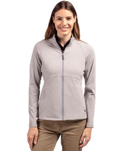 Женская куртка Cutter & Buck Adapt Eco Knit Heather Recycled Full Zip
