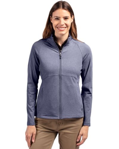 Cutter & Buck Женский трикотажный кардиган Cutter and Buck Adapt Knit Heather с молнией