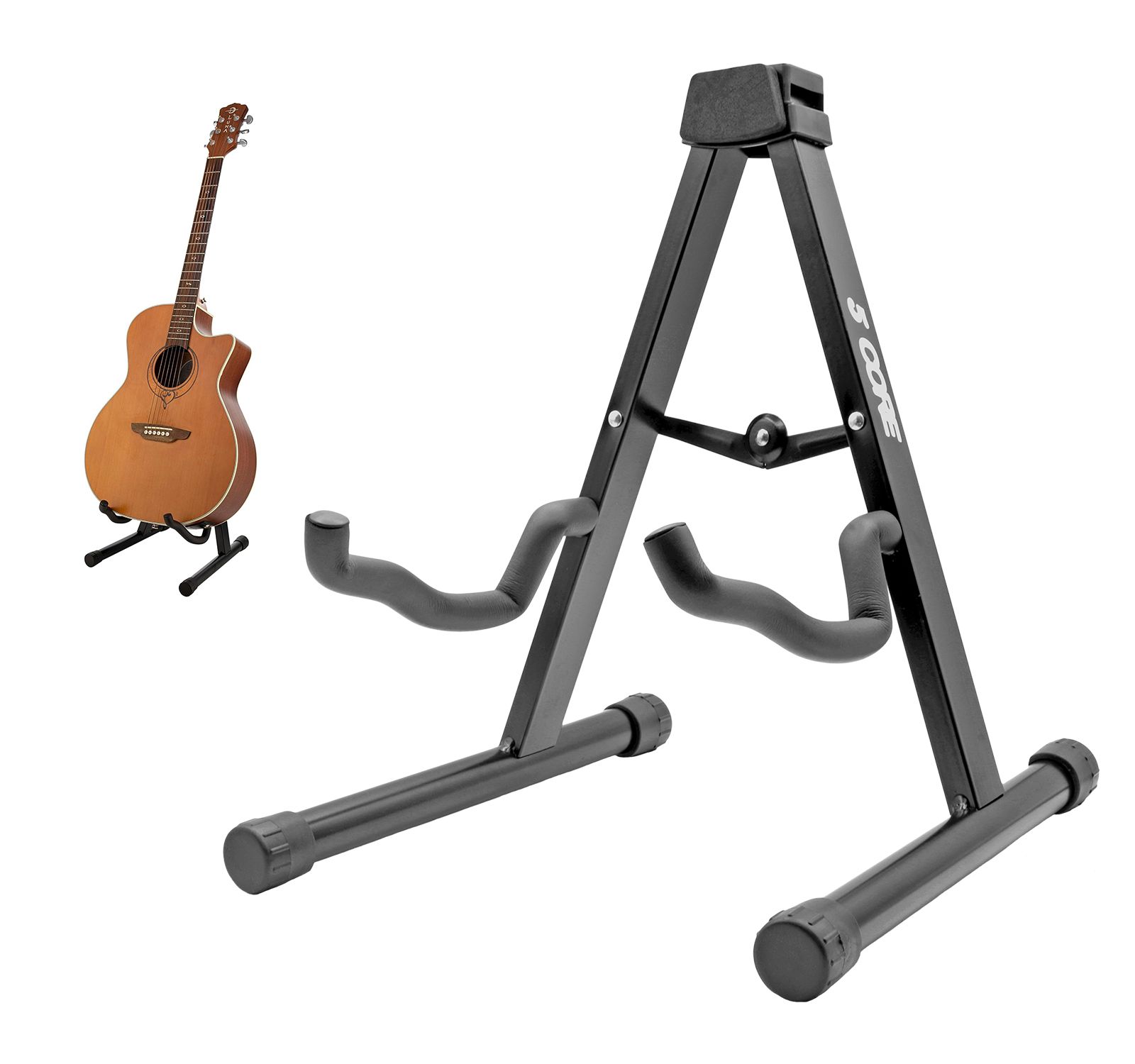 Стойка для гитары 5 Core A Frame 2PC с мягким пенопластовым покрытием и нескользящим резиновым основанием для акустической и электробас-гитары