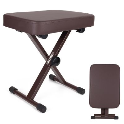 Скамья для клавиатуры 5 Core Height Adjustable Folding Keyboard Bench with 3" Padded Seat for Piano and Guitar