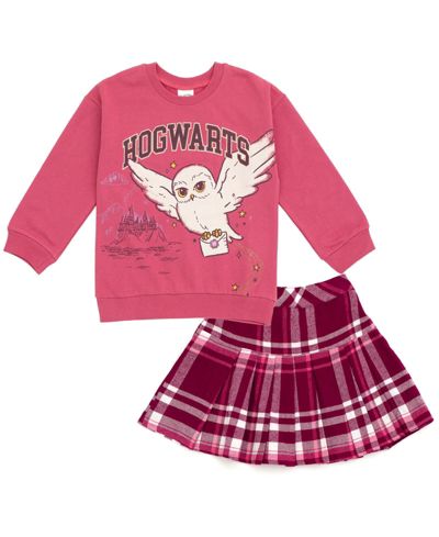 Harry Potter Детская флисовая толстовка и плиссированная юбка Hedwig