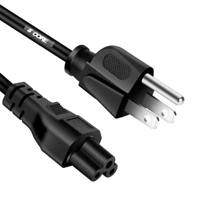 5 Core 6-Foot 3-Prong C13 Extension Cord for Computers/Monitors/Printers
