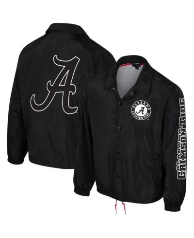 Мужская и женская куртка The Wild Collective Black Alabama Crimson Tide Coaches Full-Snap