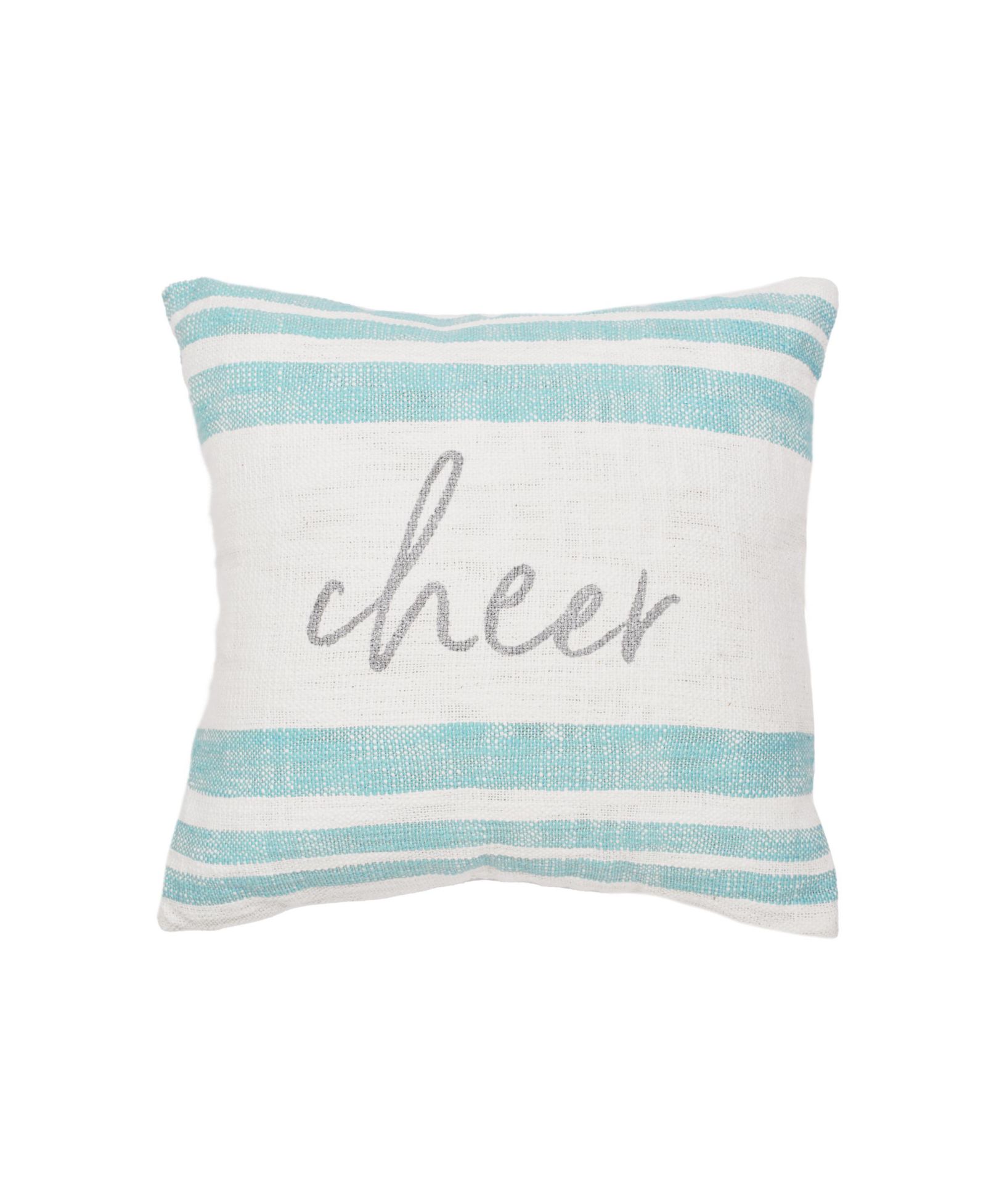 carol & frank Morgan "Cheer" Christmas Cotton Blend Accent Throw Pillow 18" x 18"