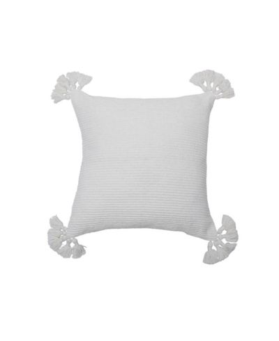 Декоративная подушка Newport White Textured 22" x 22"
