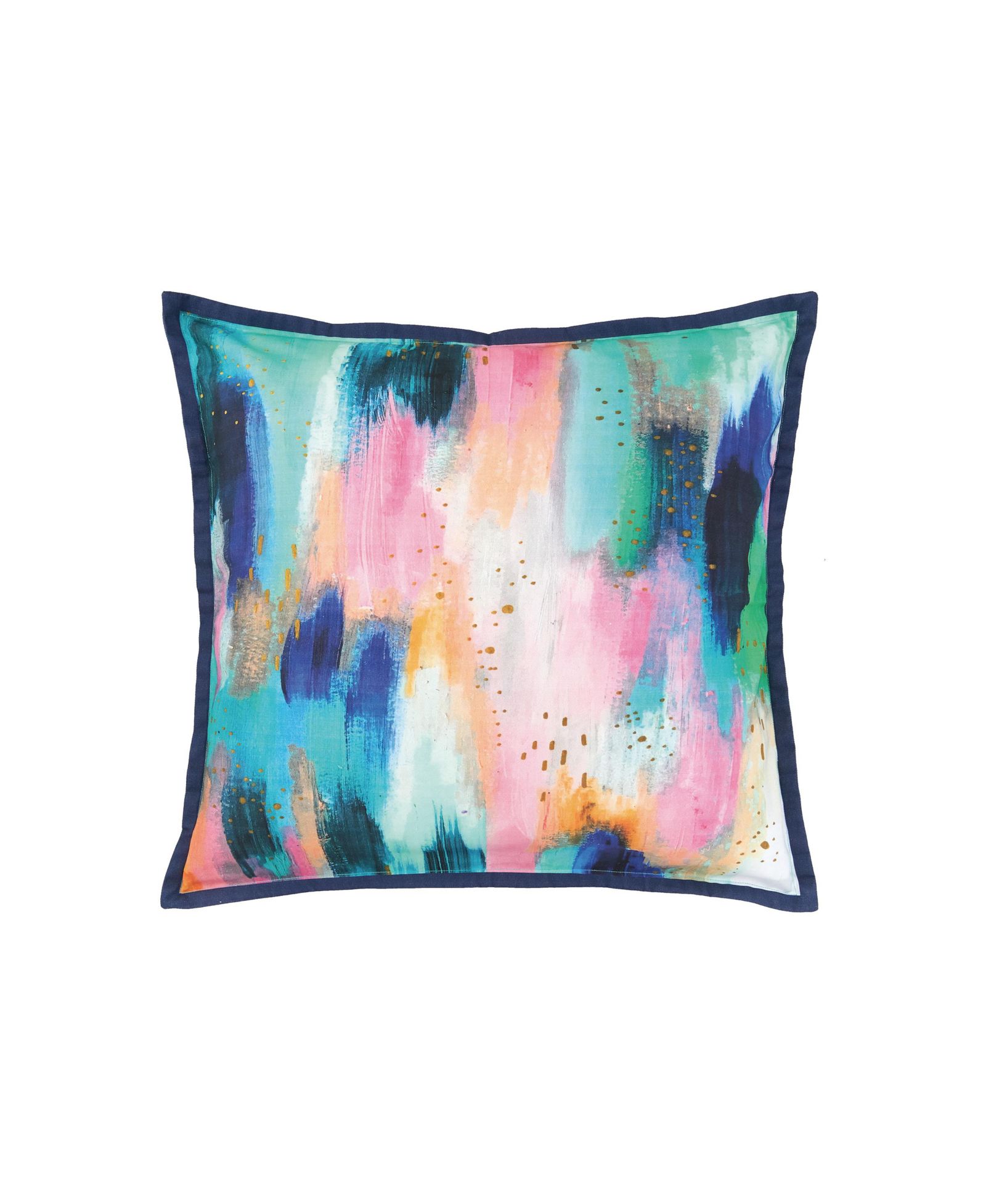 Abstract Watercolor Brushstroke Accent Throw Pillow 22" x 22"