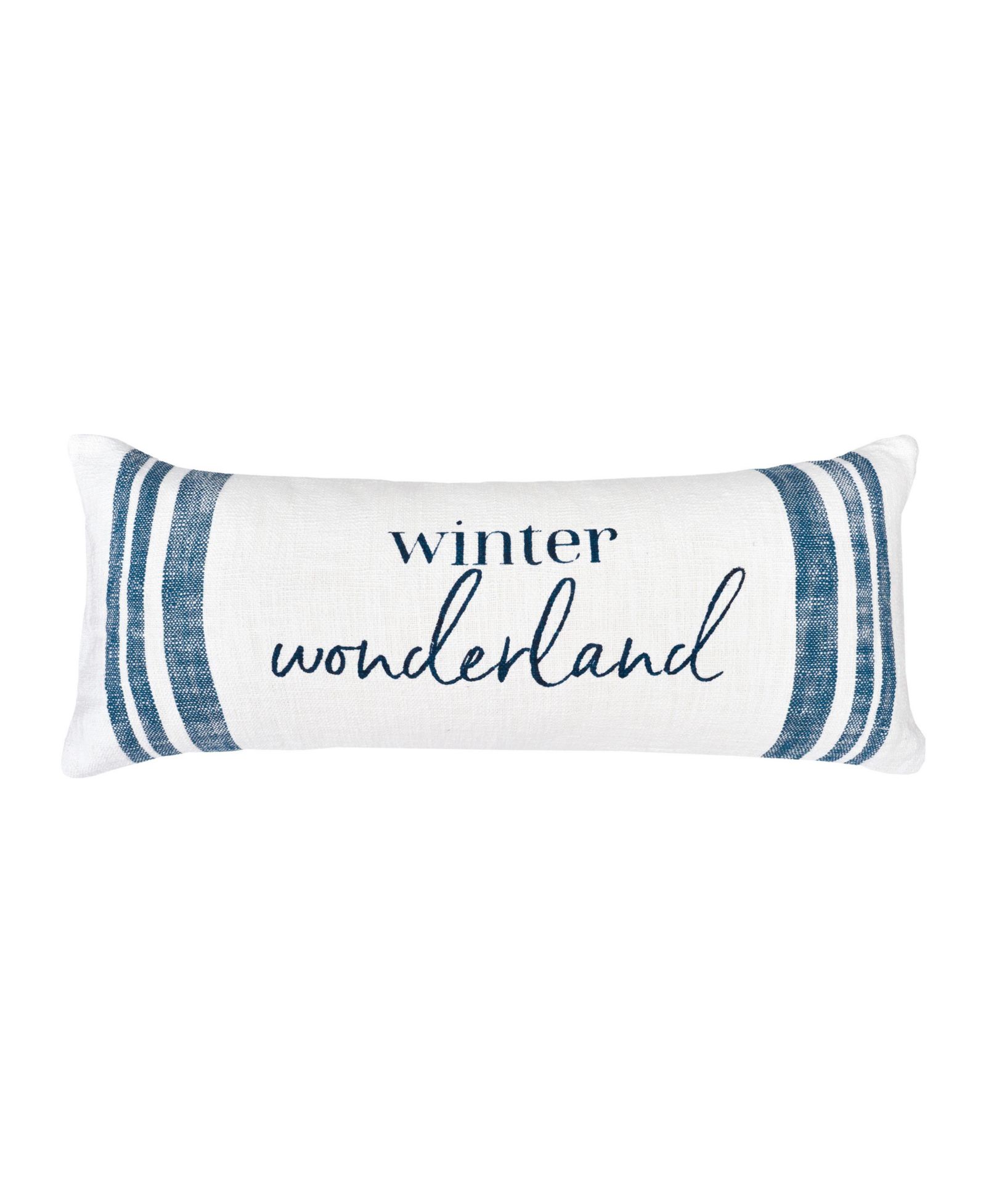 Morgan "Winter Wonderland" Striped Woven Christmas Accent Throw Pillow, 15" x 35"