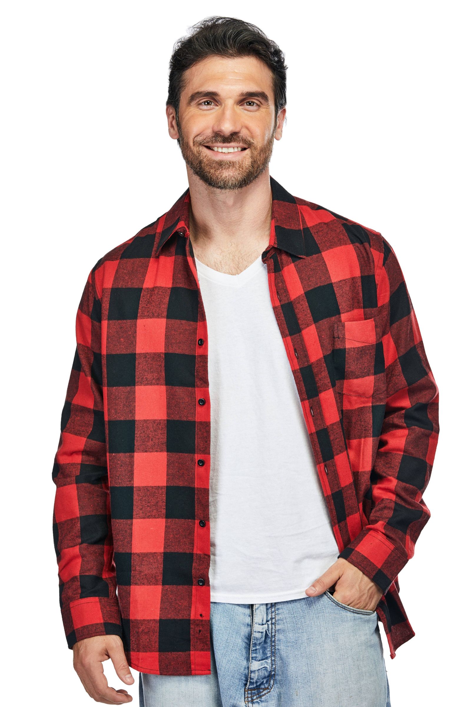Braveman Мужской Button Down Classic Fit Flannel Shirt