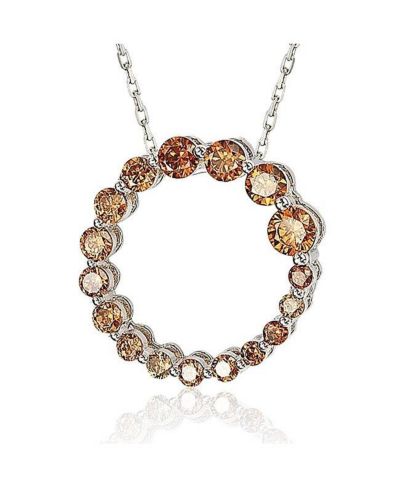 Подвеска-кулон Suzy Levian Sterling Silver Cubic Zirconia Circle Journey