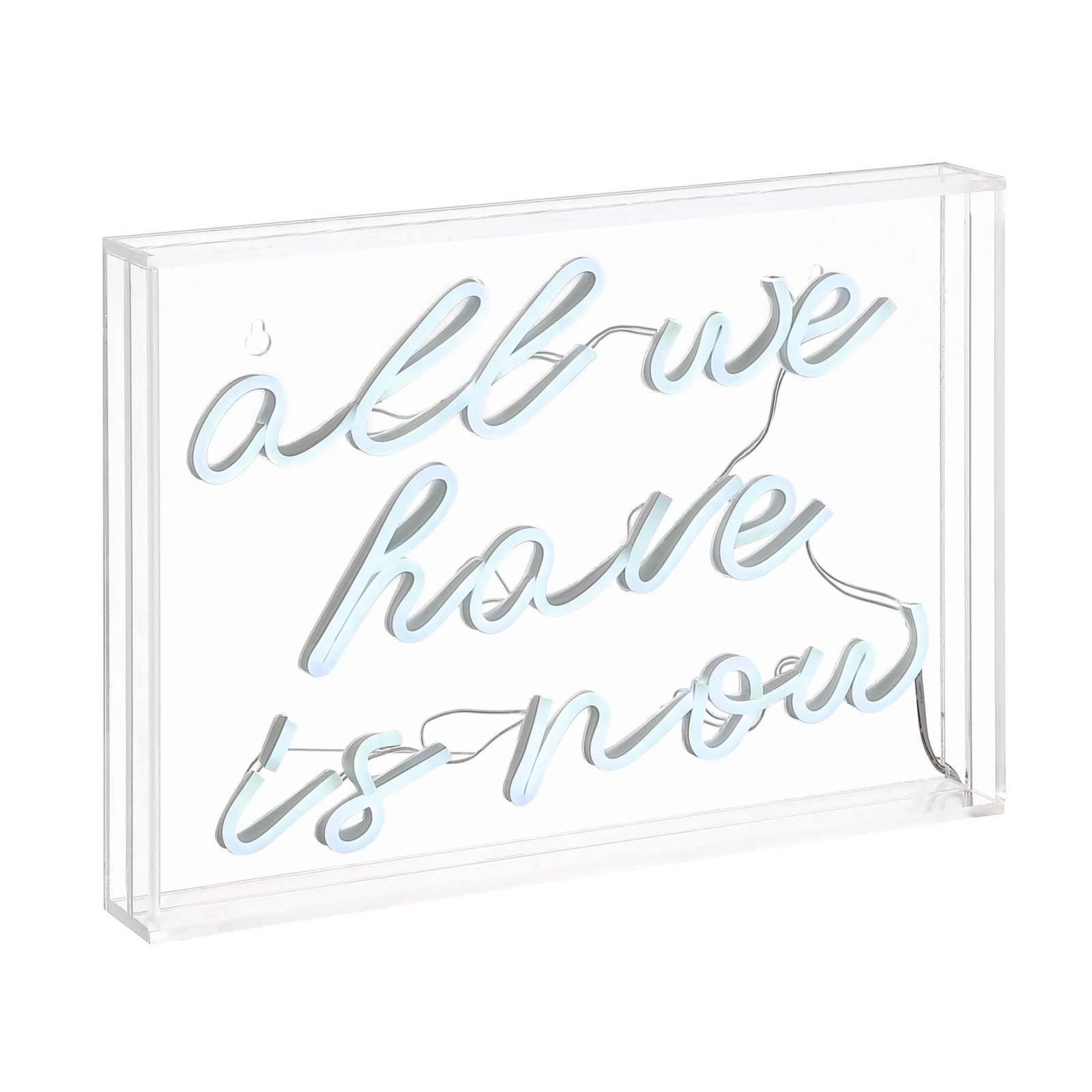 Светильник Jonathan Y All We Have Is Now Contemporary Glam Acrylic Box USB Operated LED Neon Light