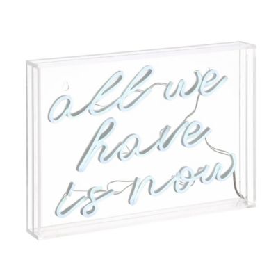 Светильник Jonathan Y All We Have Is Now Contemporary Glam Acrylic Box USB Operated LED Neon Light