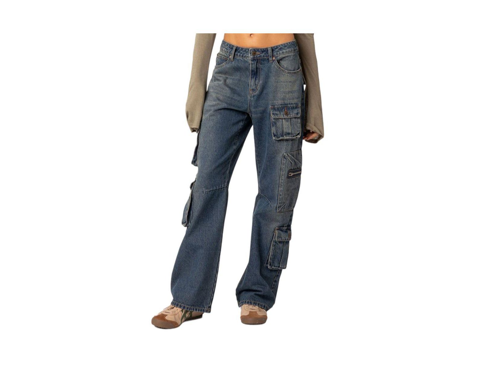 Women's Baggy boyfriend cargo jeans
