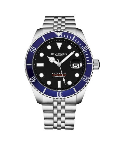 Men's Automatic Dive Watch Stainless Steel Case, Jubilee bracelet 20 ATM Water Resistant Seiko NH35 Movement