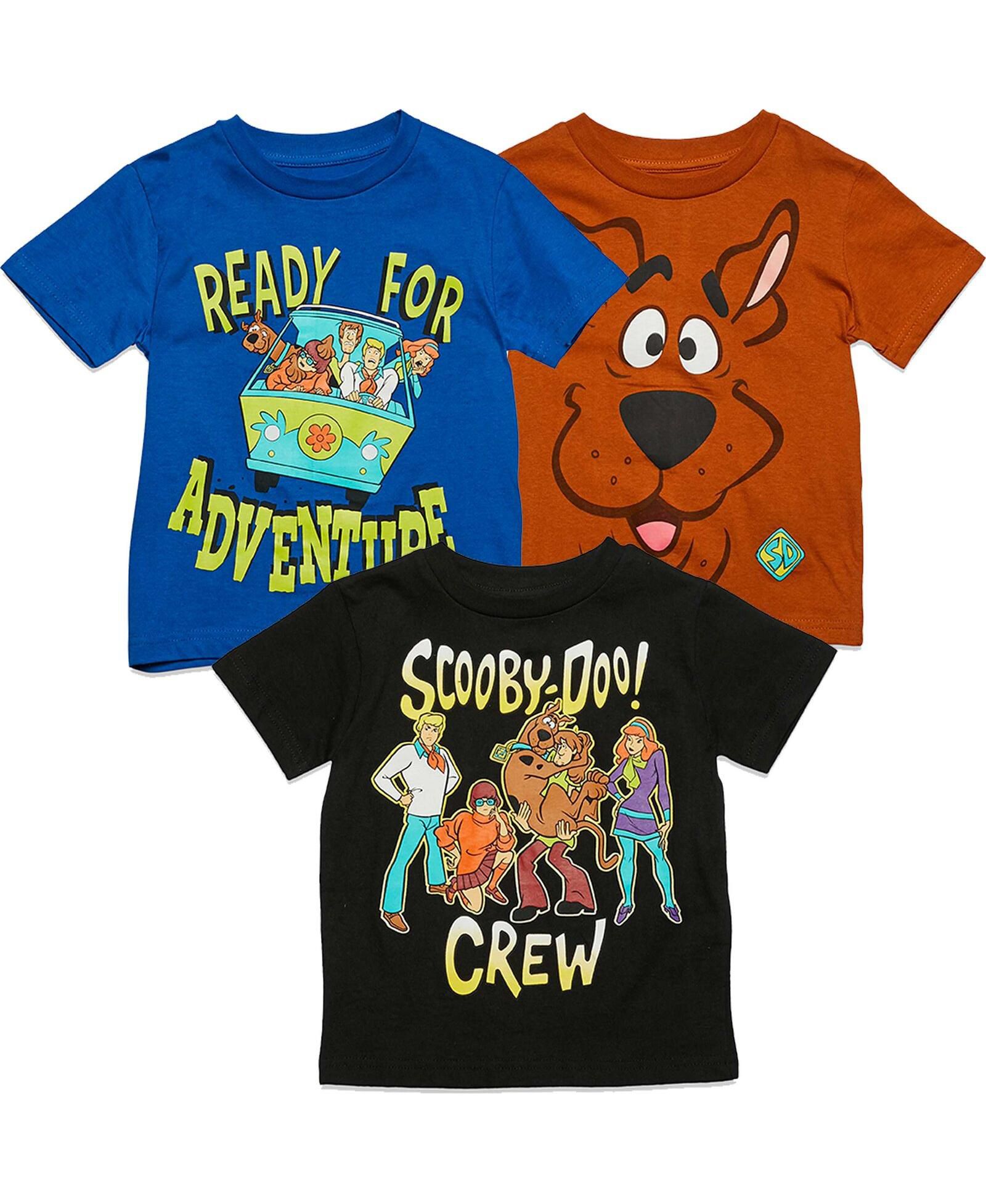 Scooby Doo Scooby-Doo Boys 3 Pack Short Sleeve T-Shirt Toddler|Child Boys