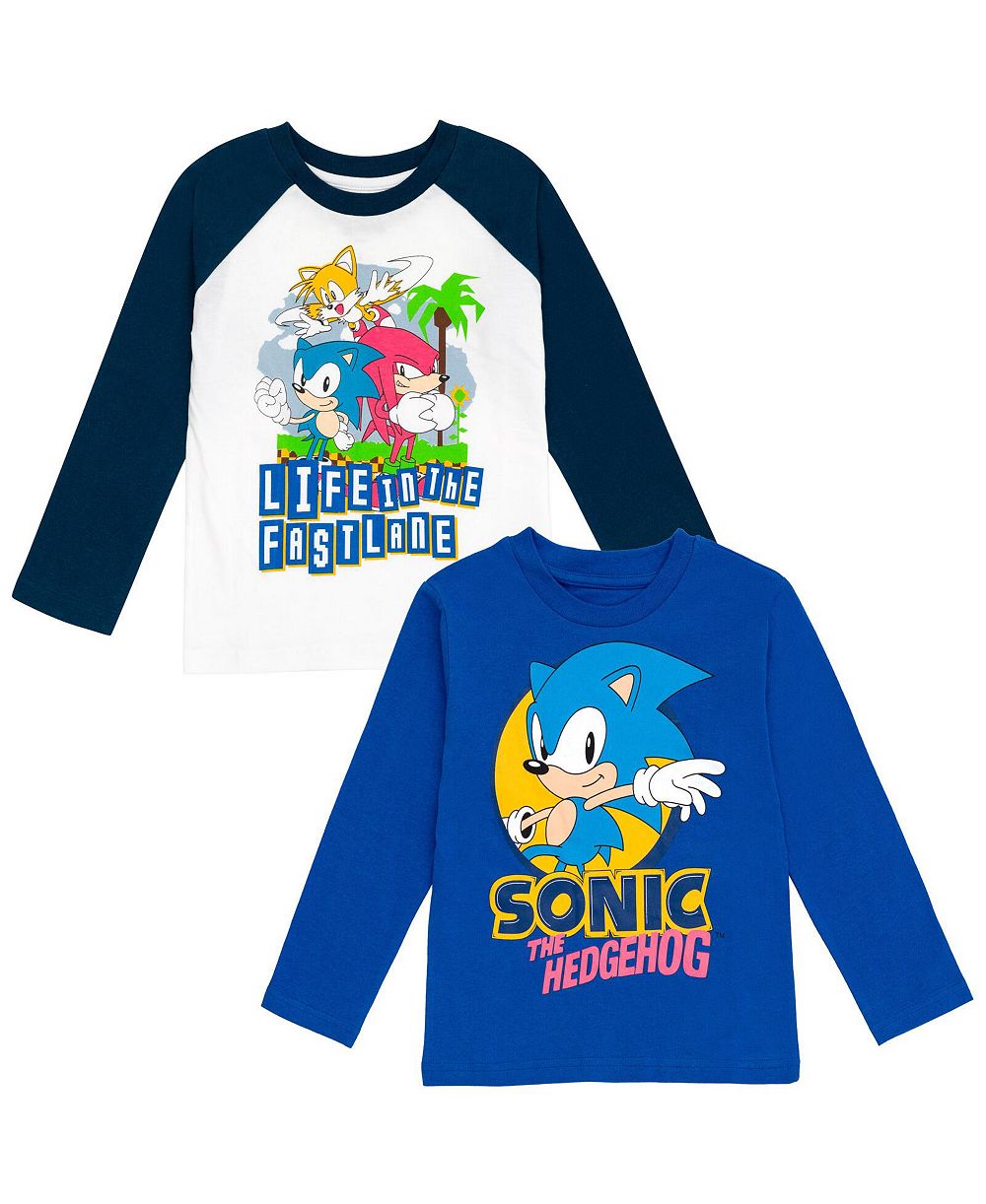 Sega Детский комплект из 2 футболок Sonic the Hedgehog Tails Knuckles