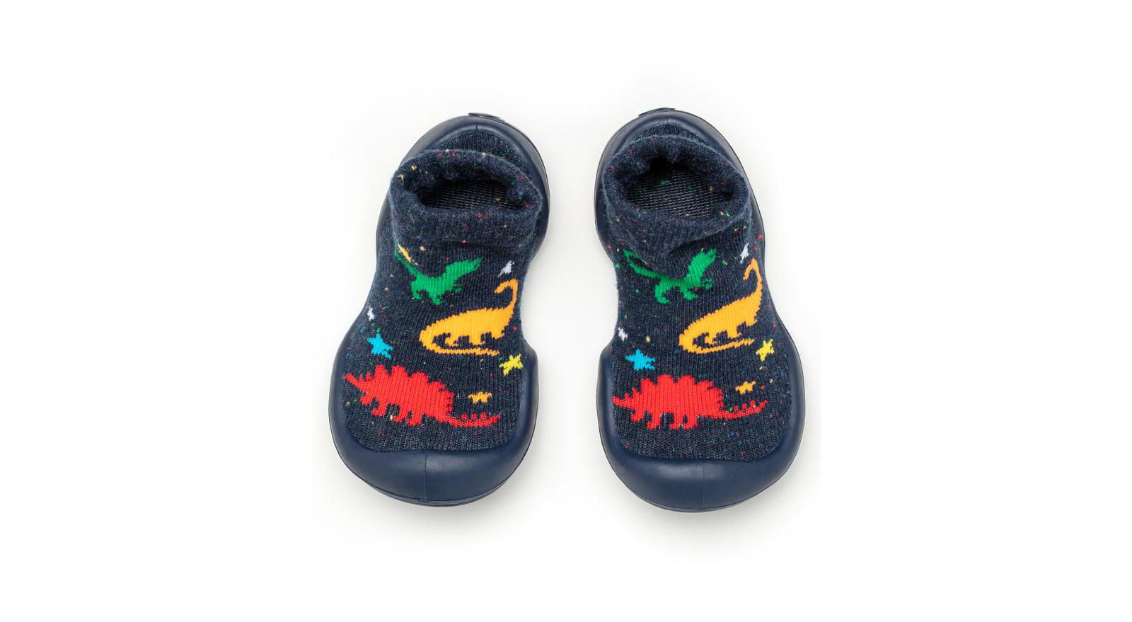 Komuello Infant Boys Breathable Washable Non-Slip Sock Shoes Dinos