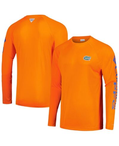 Мужская футболка Columbia Florida Gators Terminal Tackle Omni-Shade Raglan Long Sleeve