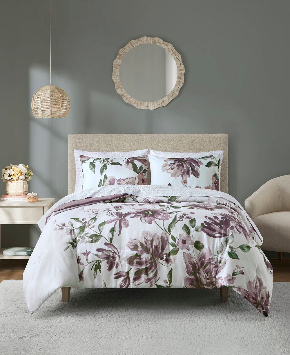 Madison Park Essentials комплект одеяла Alice Floral, 7 шт., King