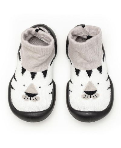 Komuello Infant Boys Breathable Washable Non-Slip Sock Shoes White Tiger