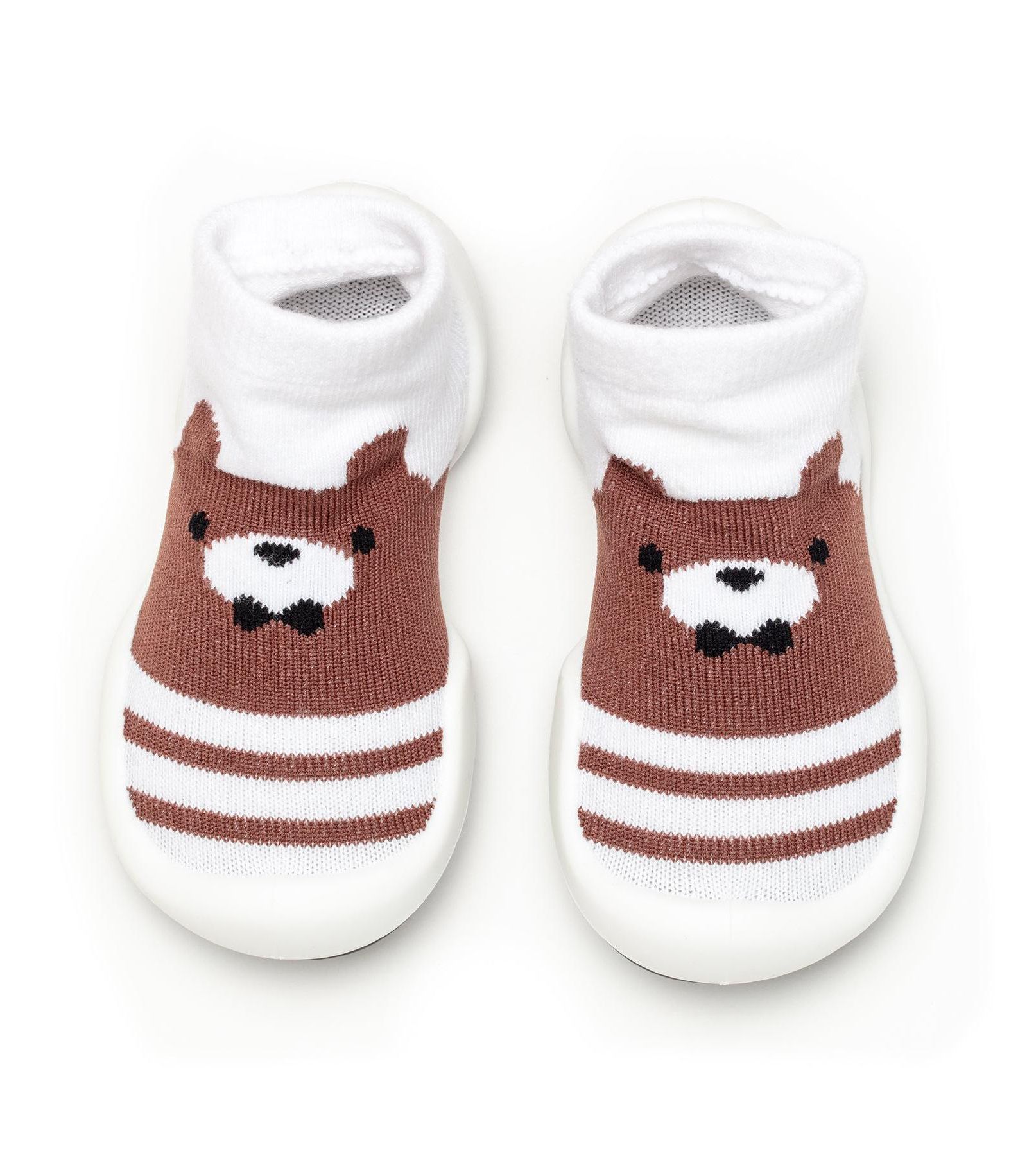 Komuello Infant Boys Breathable Washable Non-Slip Sock Shoes Big Bear