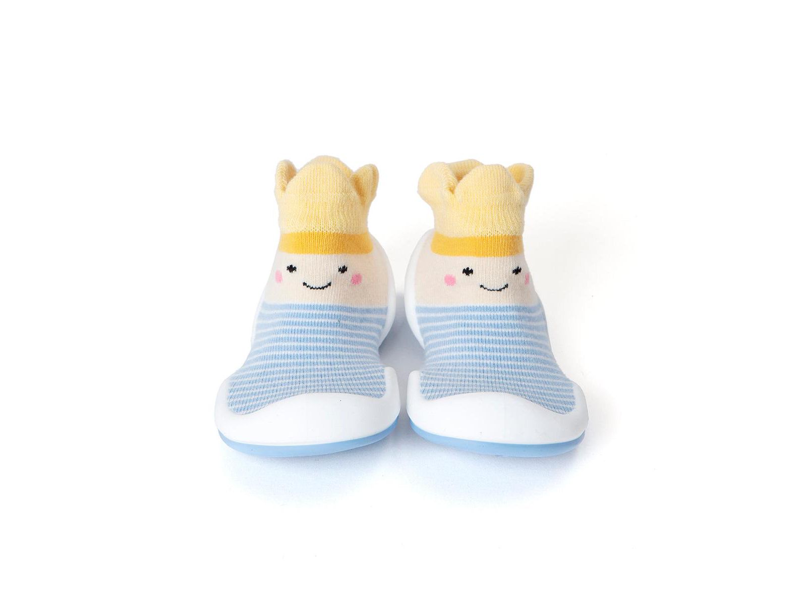 Komuello Infant Boys Breathable Washable Non-Slip Sock Shoes Crown Prince