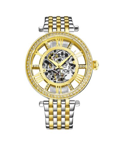Stuhrling 3944 Delphi Женские автоматические скелетоны, 38mm, серебристый цвет, стальной браслет