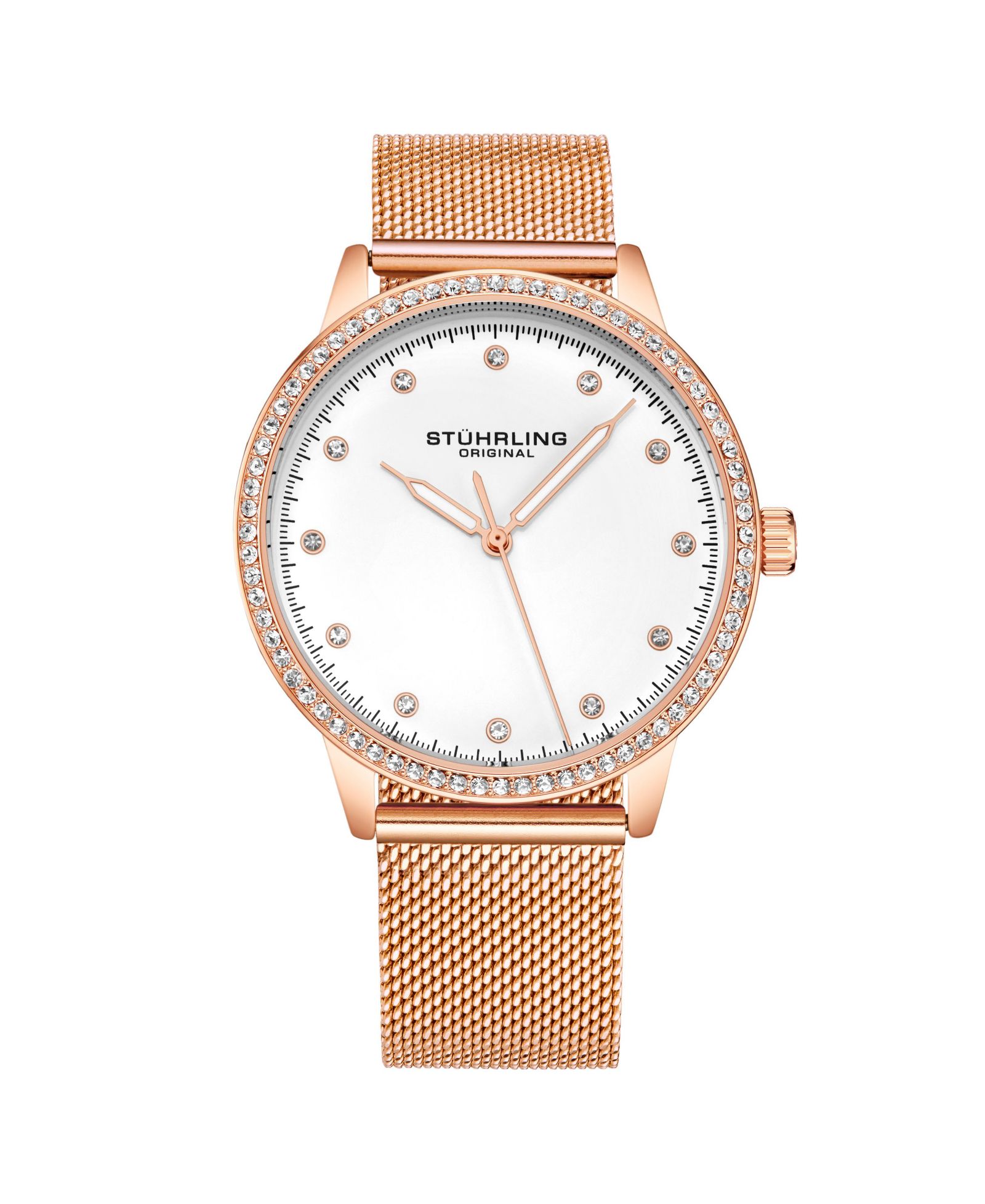 Женские часы Stuhrling 3904 Quartz 38mm Fashion Mesh Band