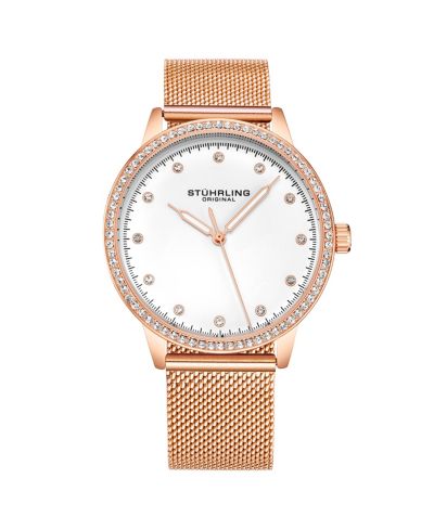 Женские часы Stuhrling 3904 Quartz 38mm Fashion Mesh Band
