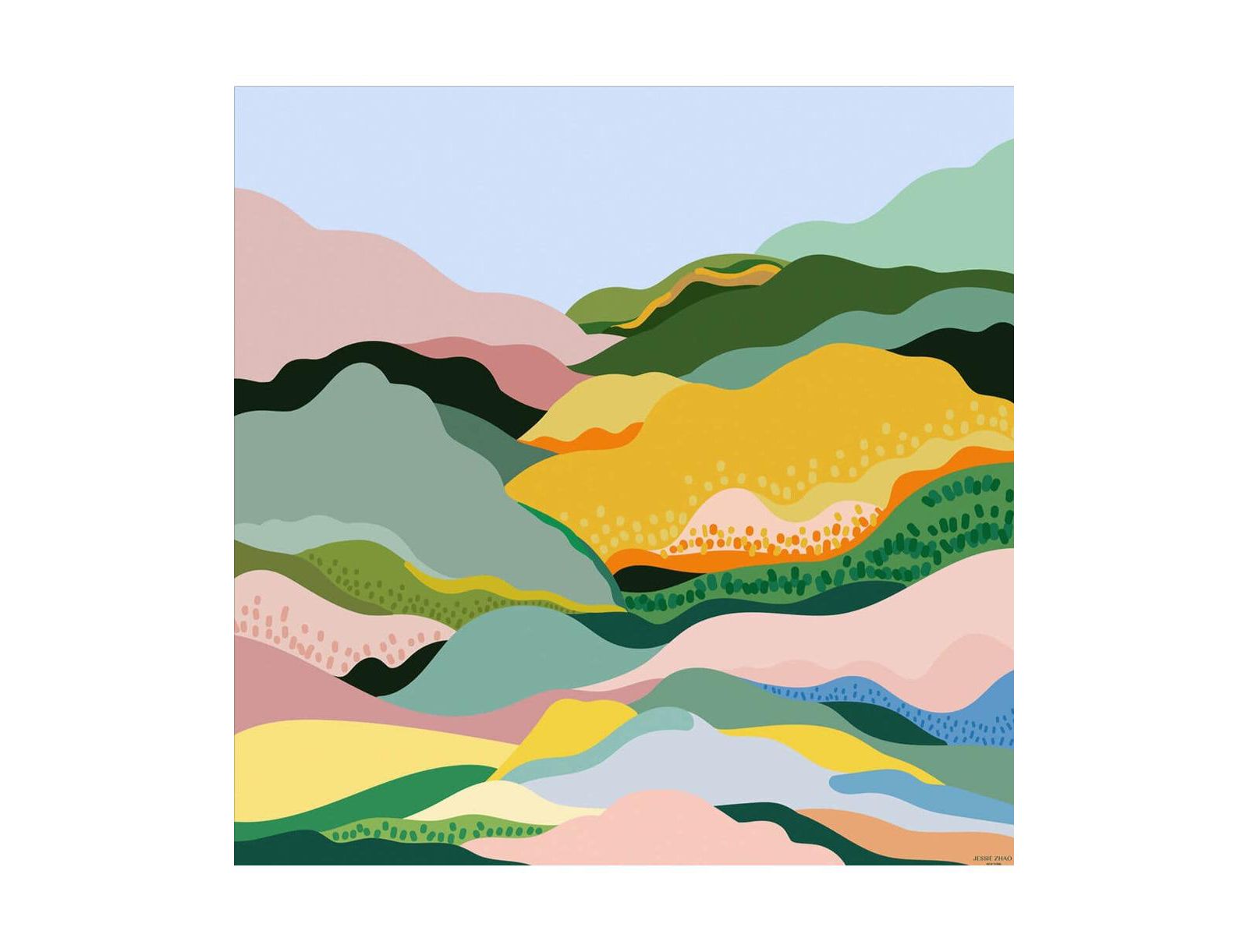 Jessie Zhao New York Silk Scarf of Spring