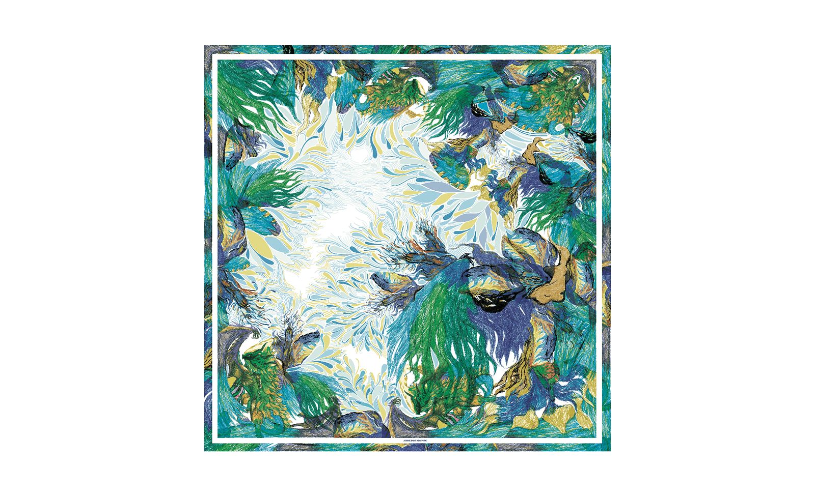 Шарф Jessie Zhao New York Silk Summer Forest Imagination