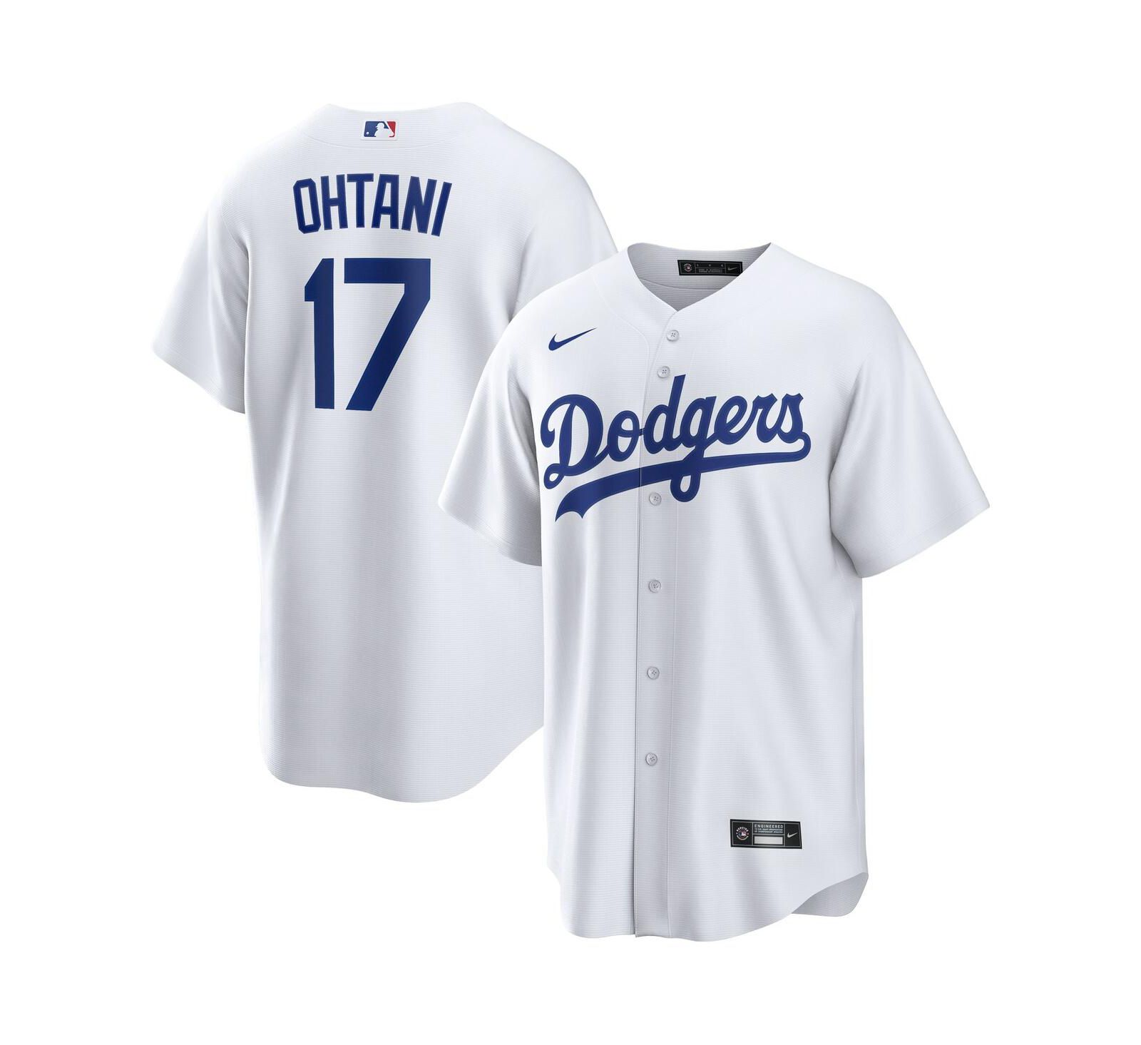 Мужская джерси Nike Shohei Ohtani White Los Angeles Dodgers Home Replica Player