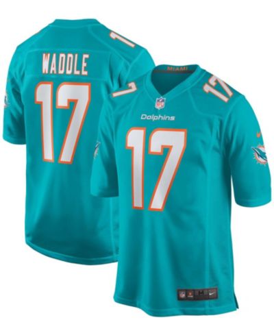 Мужская джерси Nike Jaylen Waddle Aqua Miami Dolphins Game Player