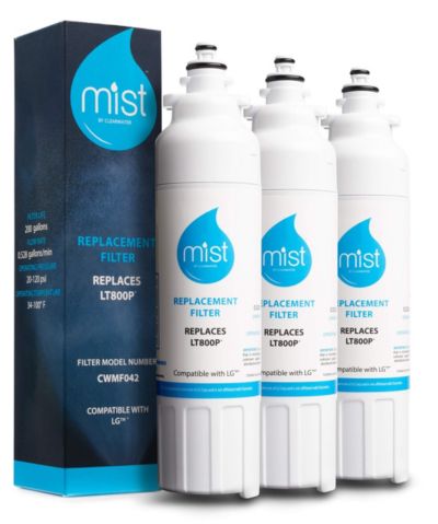 Mist LG фильтр для воды в холодильник, совместимый с LG, 3 шт.