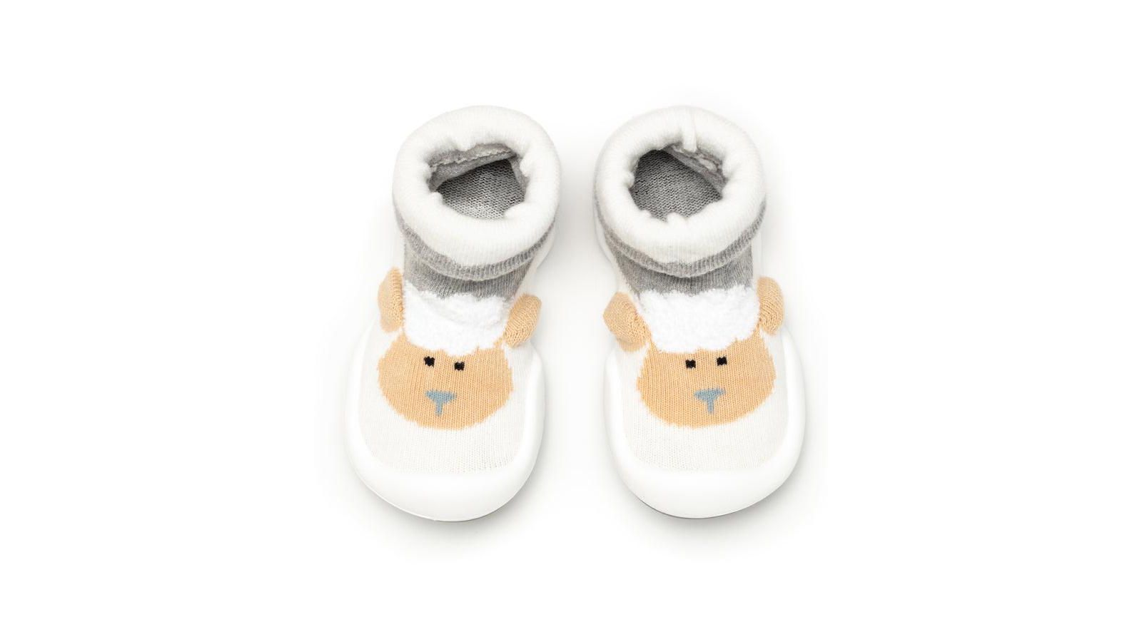 Детские носочки-пинетки Komuello Little Lamb, Heather Grey