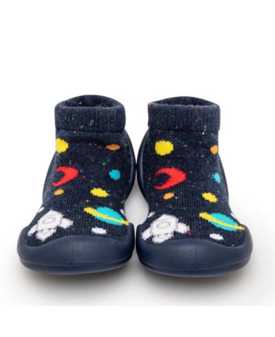 Komuello Baby Boys First Walk Sock Shoes Galaxy
