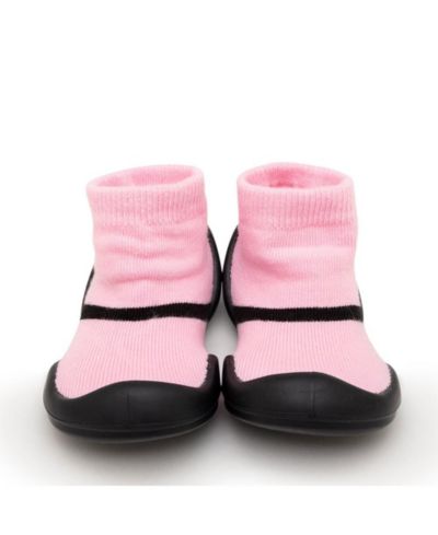 Komuello's Baby Girl First Walk Sock Shoes Mary Jane - Pink