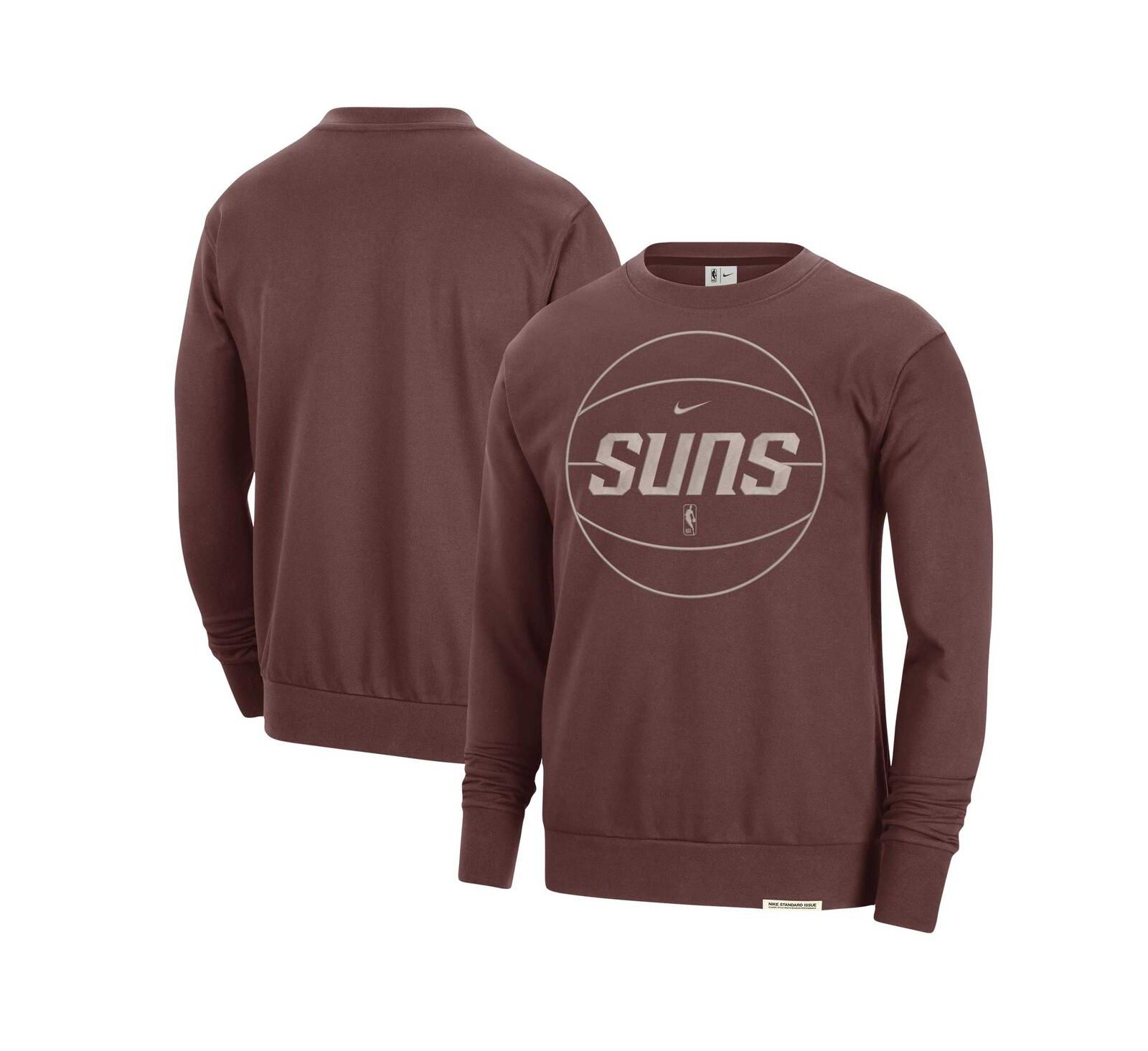 Мужское свитшот-пуловер Nike Phoenix Suns 2023/24 Authentic Standard Issue, цвет Garnet