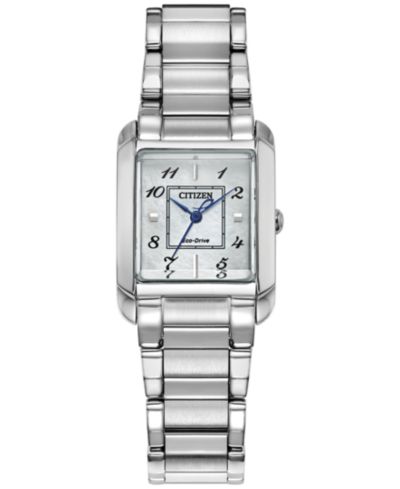 Citizen Женские часы Bianca из нержавеющей стали с браслетом Eco-Drive 28mm