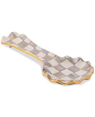 Mackenzie-Childs керамическая подставка для ложки Sterling Check