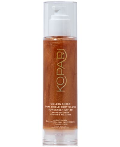 Kopari Beauty Golden Amber Sun Shield Body Glow Sunscreen SPF 30, 5 oz.