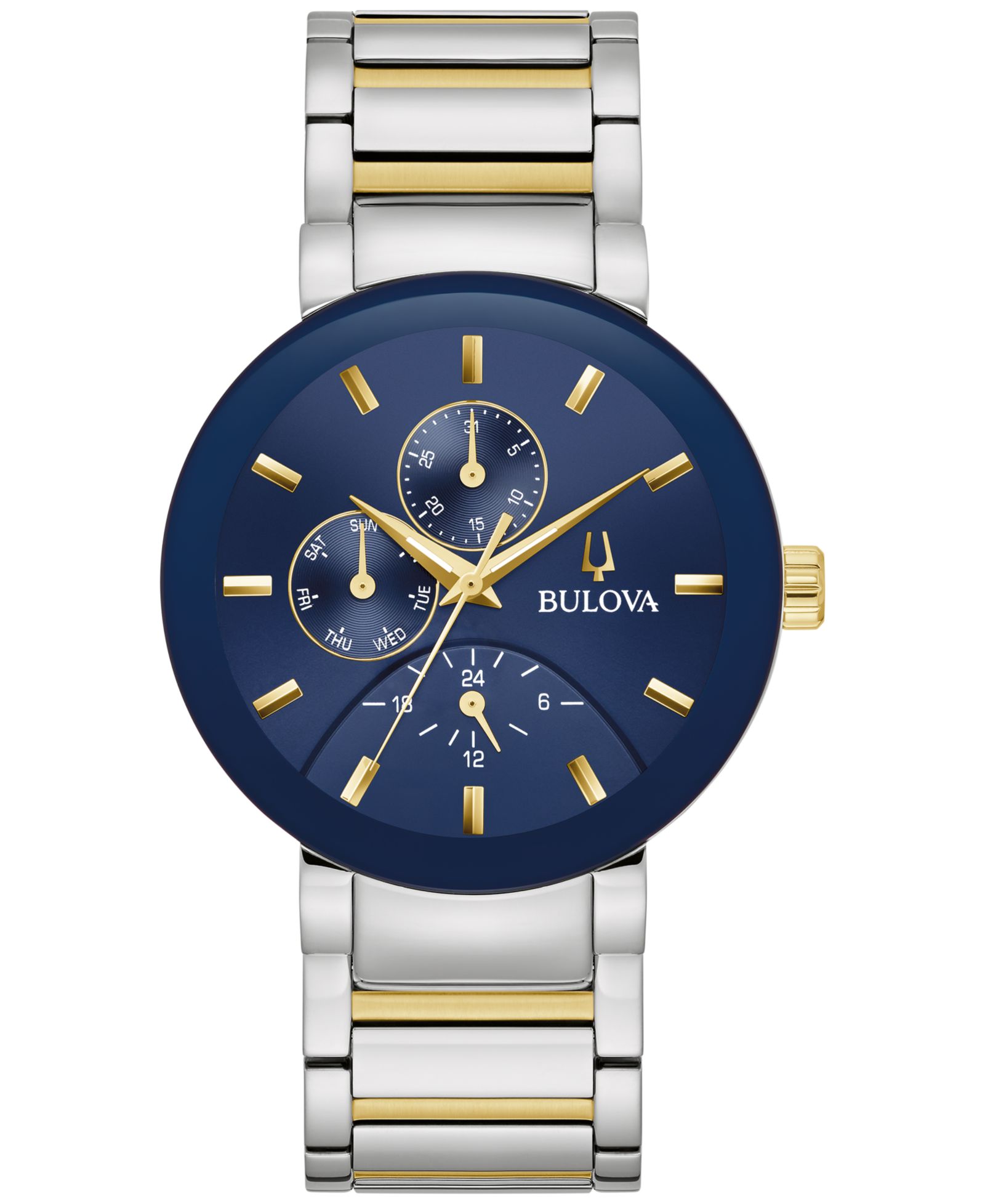 Bulova Men's Chronograph Modern Futuro Two-Tone Stainless Steel Bracelet Watch 40mm