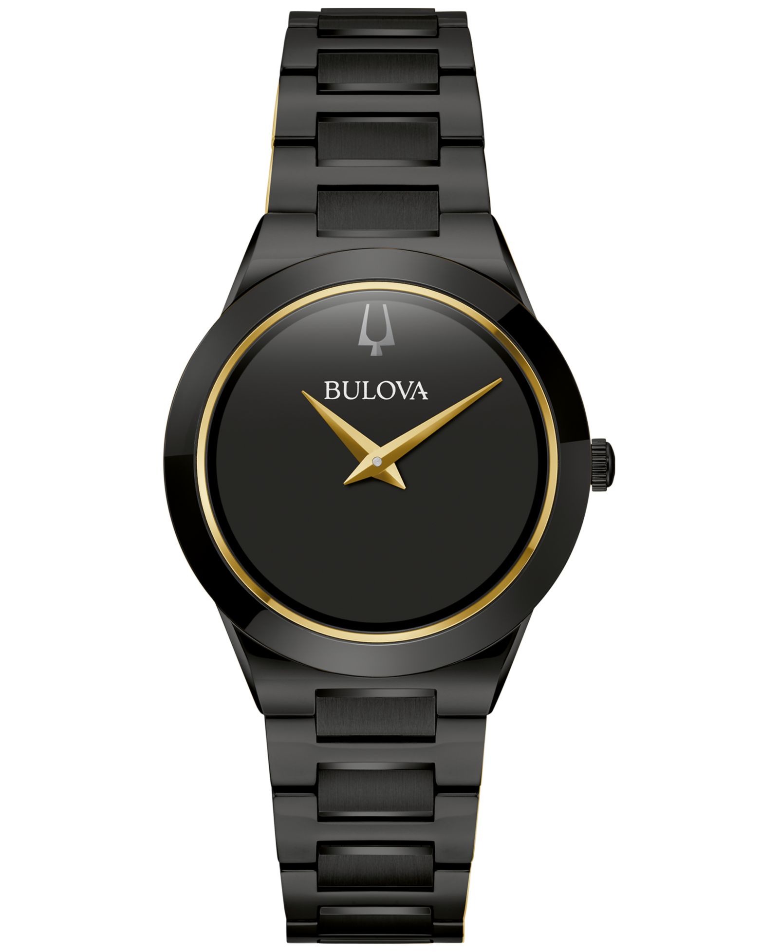 Женские часы Bulova Modern Millennia Black-Tone Stainless Steel Bracelet, 32mm