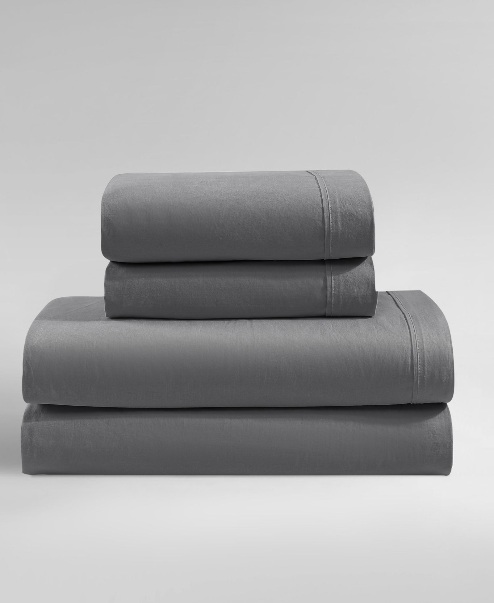 Calvin Klein Washed Cotton Percale 4-Pc. Sheet Set, King