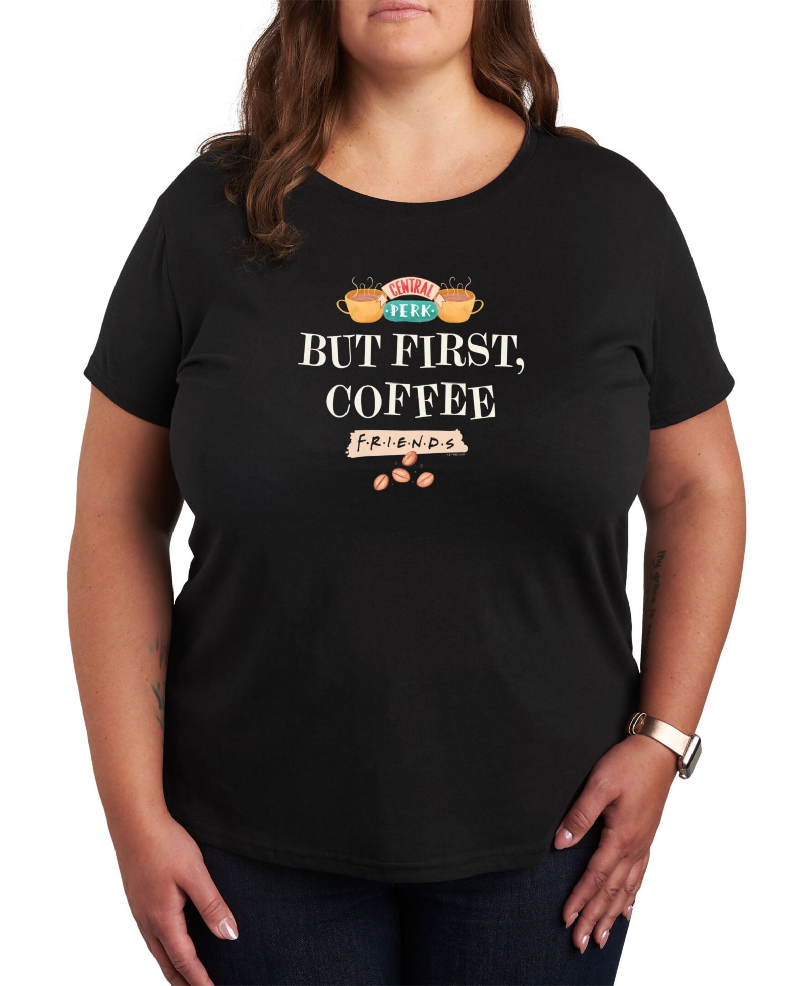 Hybrid Apparel Trendy Plus Size Friends Graphic T-shirt