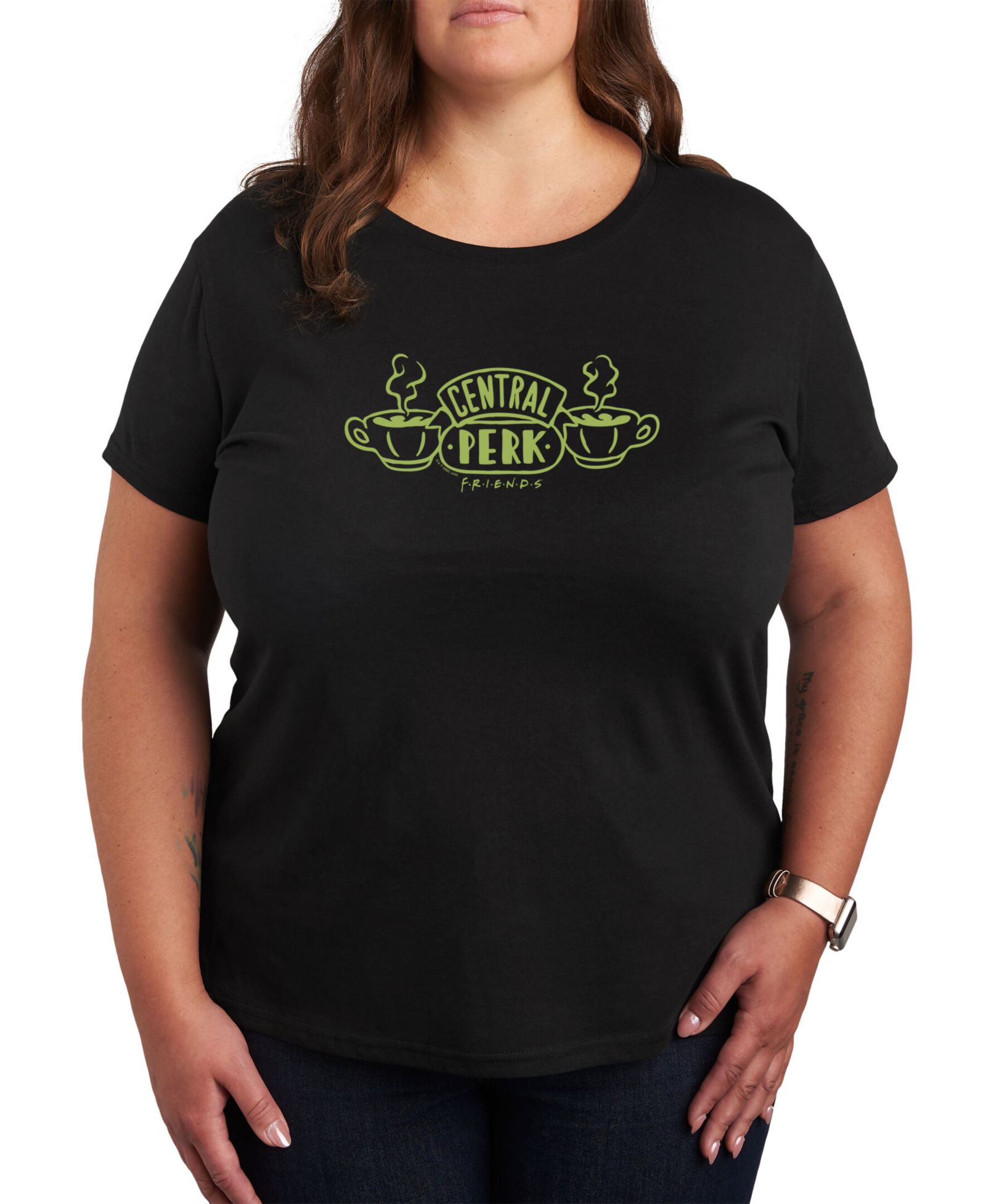 Футболка Hybrid Apparel Trendy Plus Size Friends с принтом