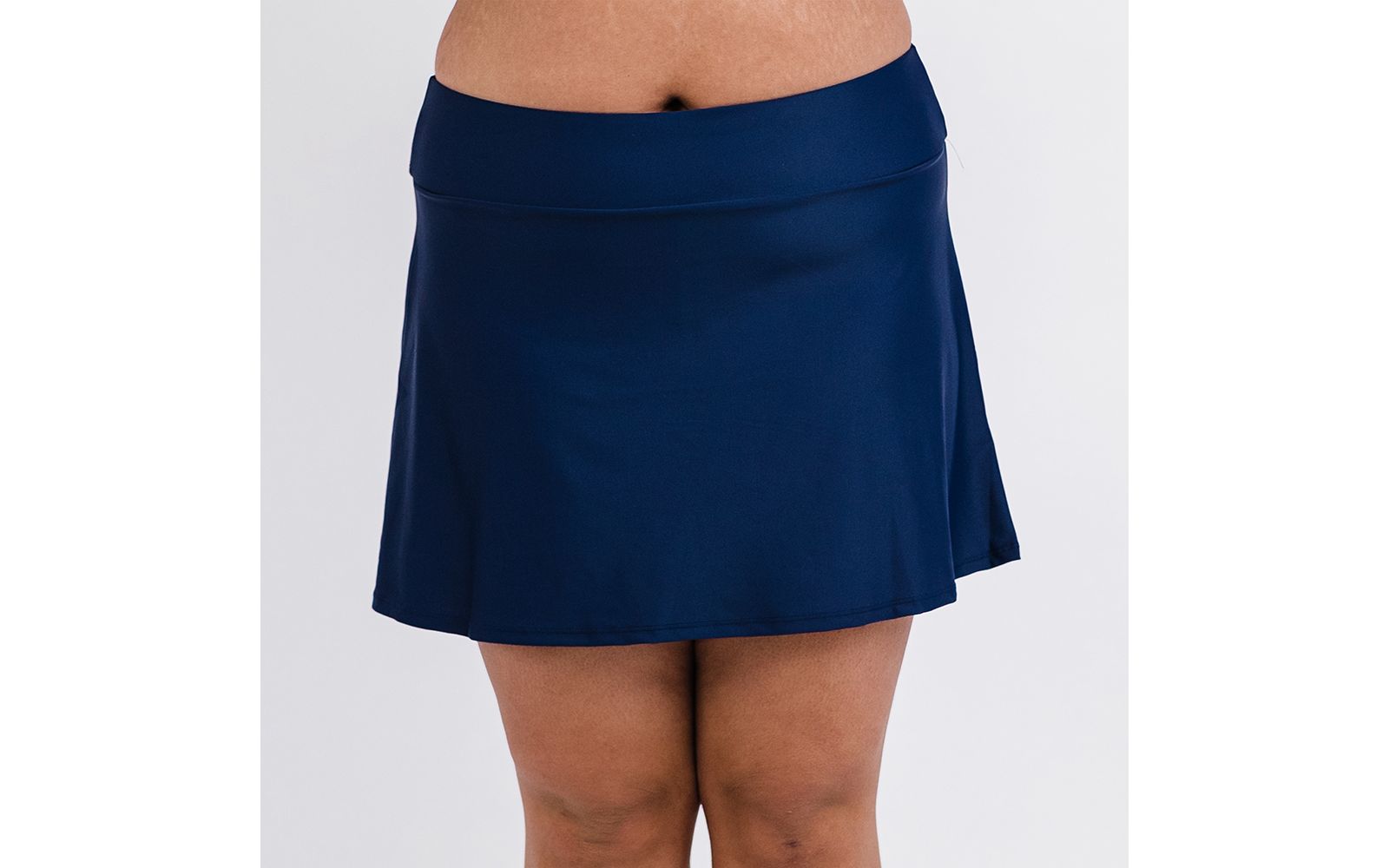 Calypsa Plus Size мини-юбка для плавания с шортами, устойчивая к хлору