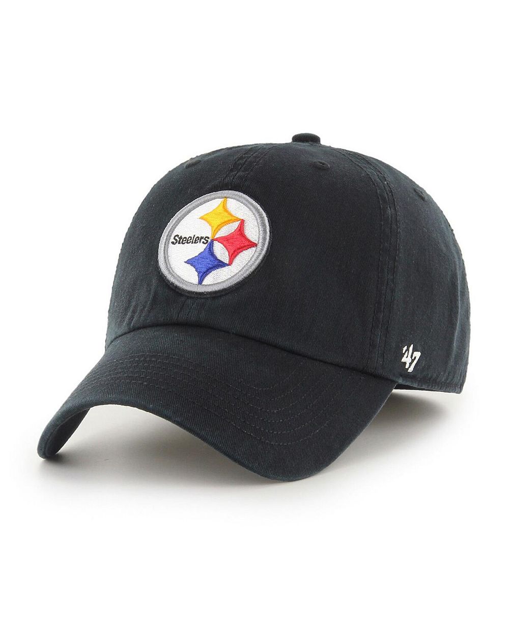 Мужская кепка '47 Brand Black Pittsburgh Steelers с логотипом