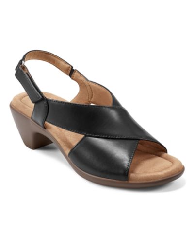 Кожаные сандалии Easy Spirit Chantal Crisscross на низкой подошве
